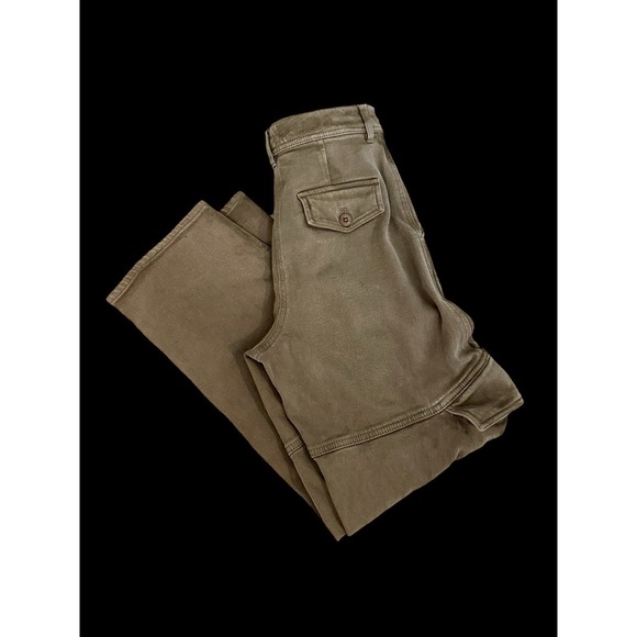 Aritzia Wilfred Free Brennan Utility Cargo Pants Size 6 Dark Beige Brown - Picture 3 of 12